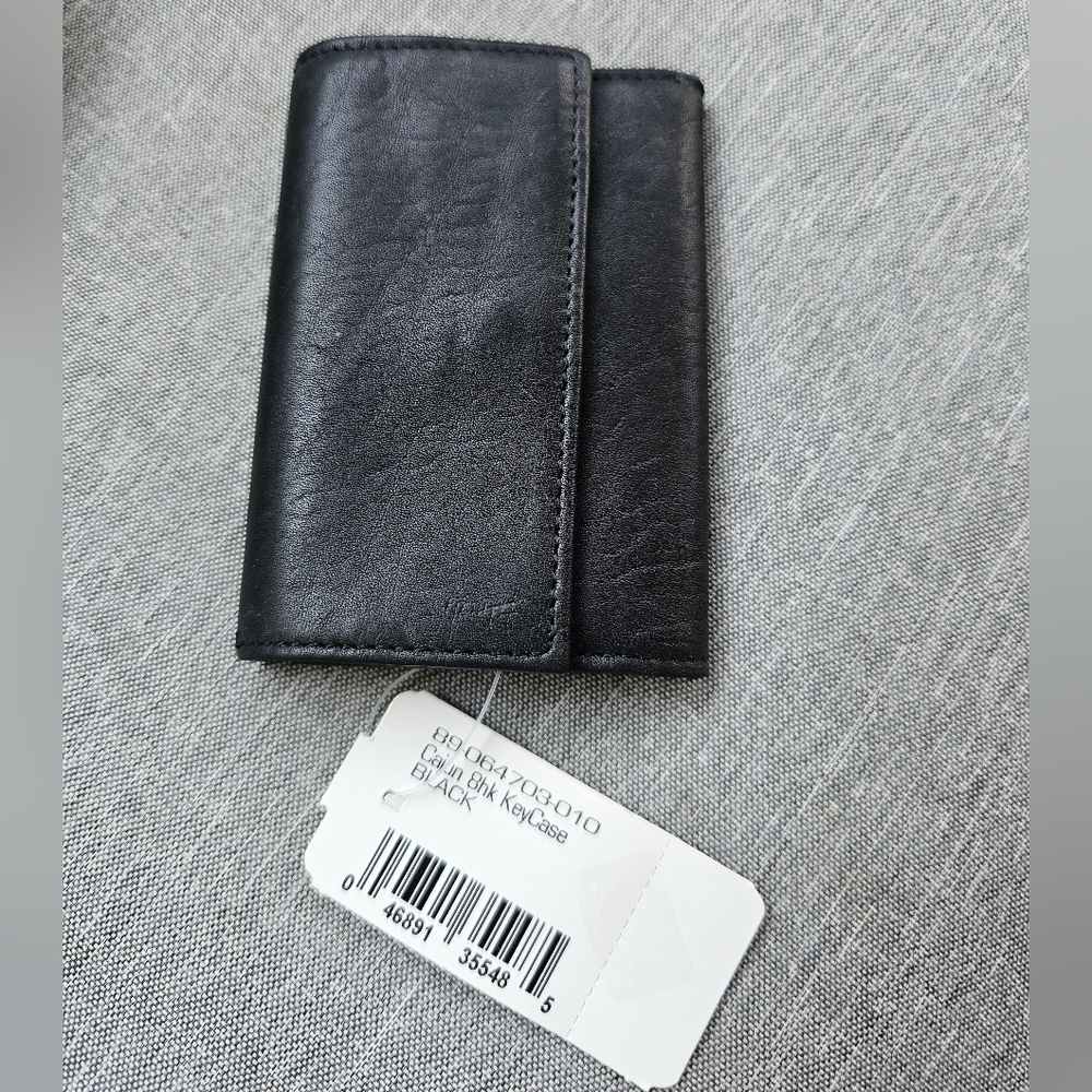 Rolfs Elegant Genuine Leather Black Key Holder NWT